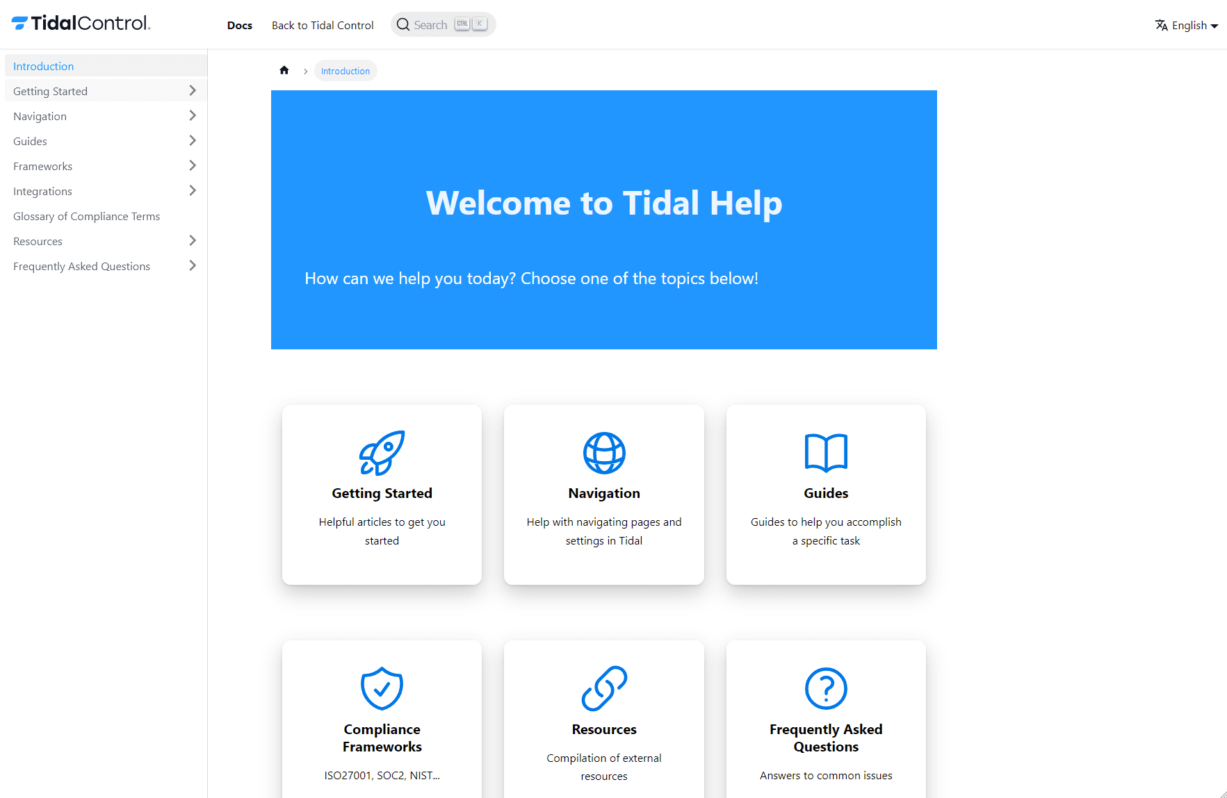 Tidal help-portaal
