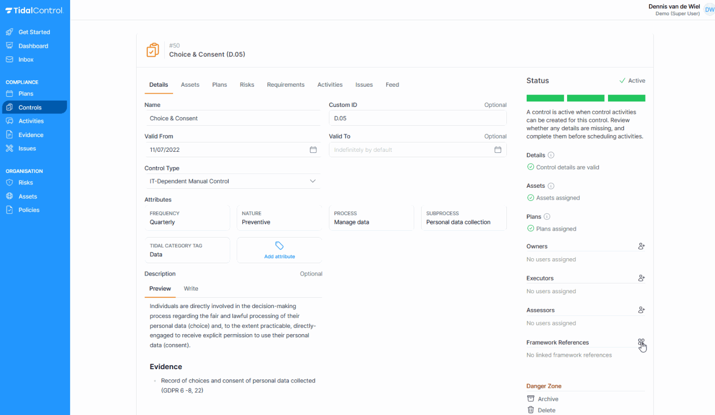 Verbeterde framework referenties