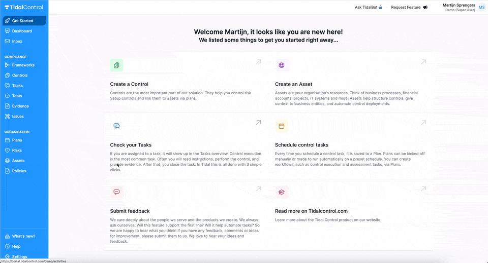 Beleid URL-koppelingsinterface