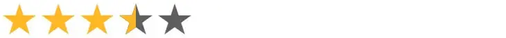 Rating of 3.5 stars