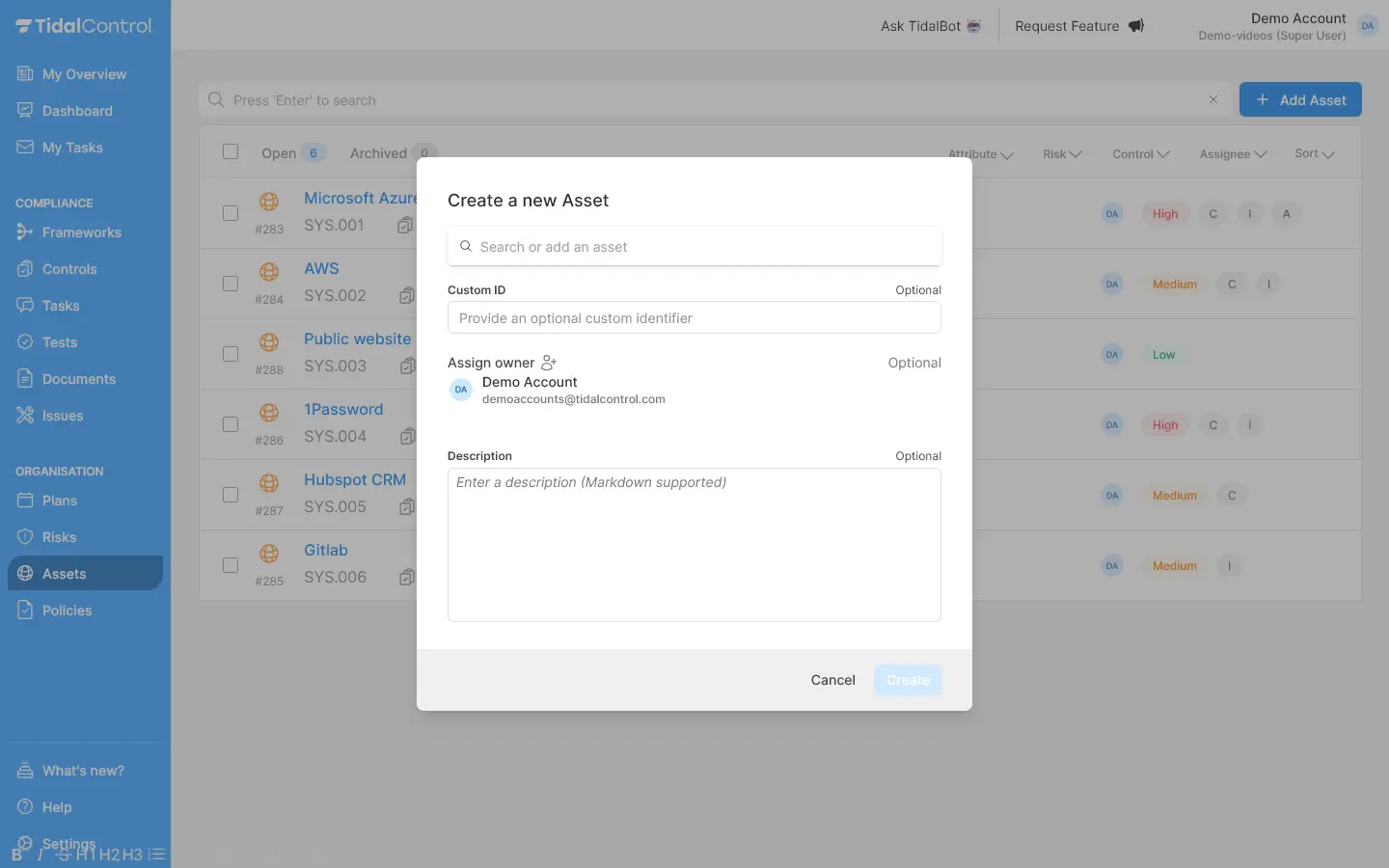 Add asset