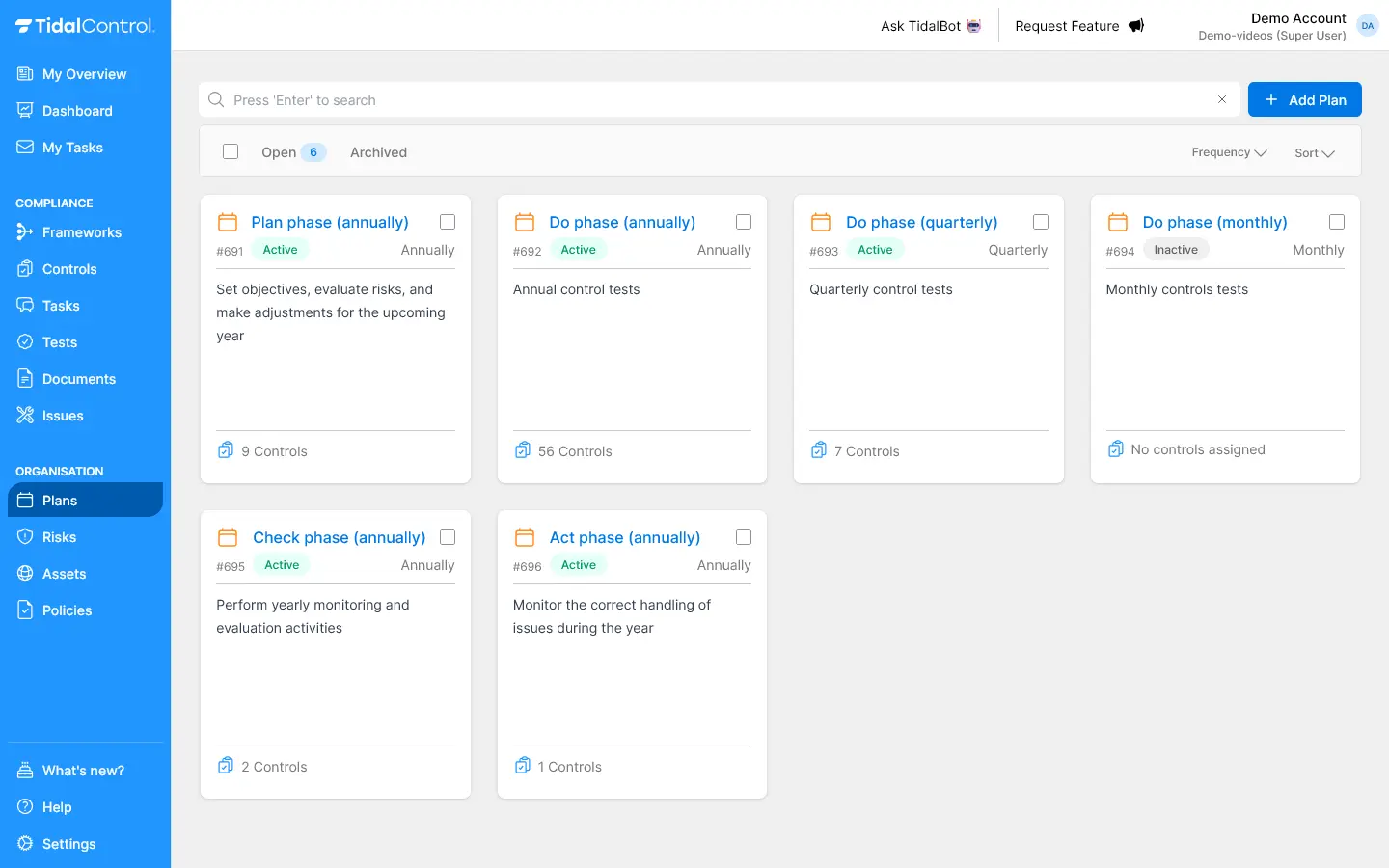 Plans overview