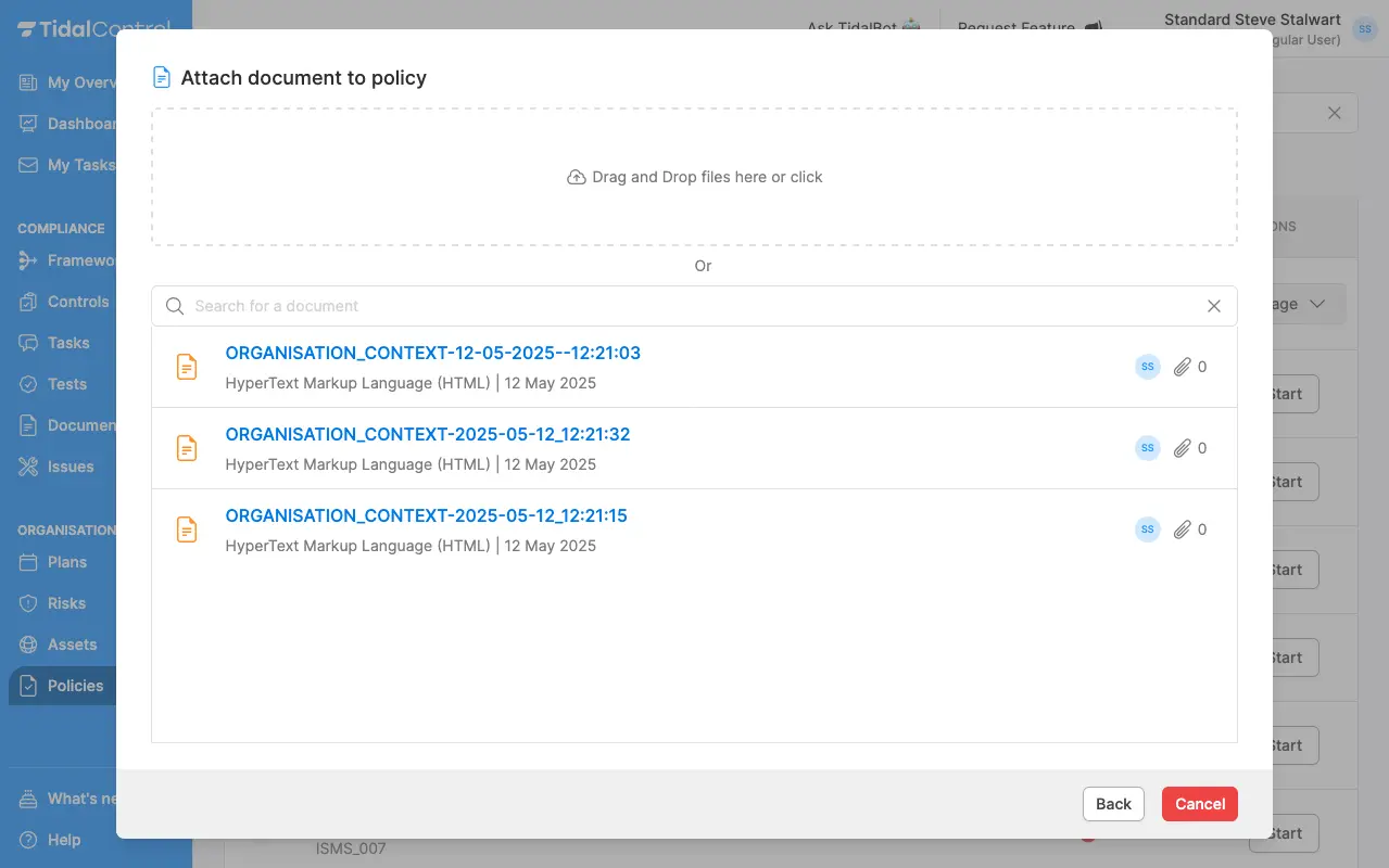 Upload bestaande bestanden