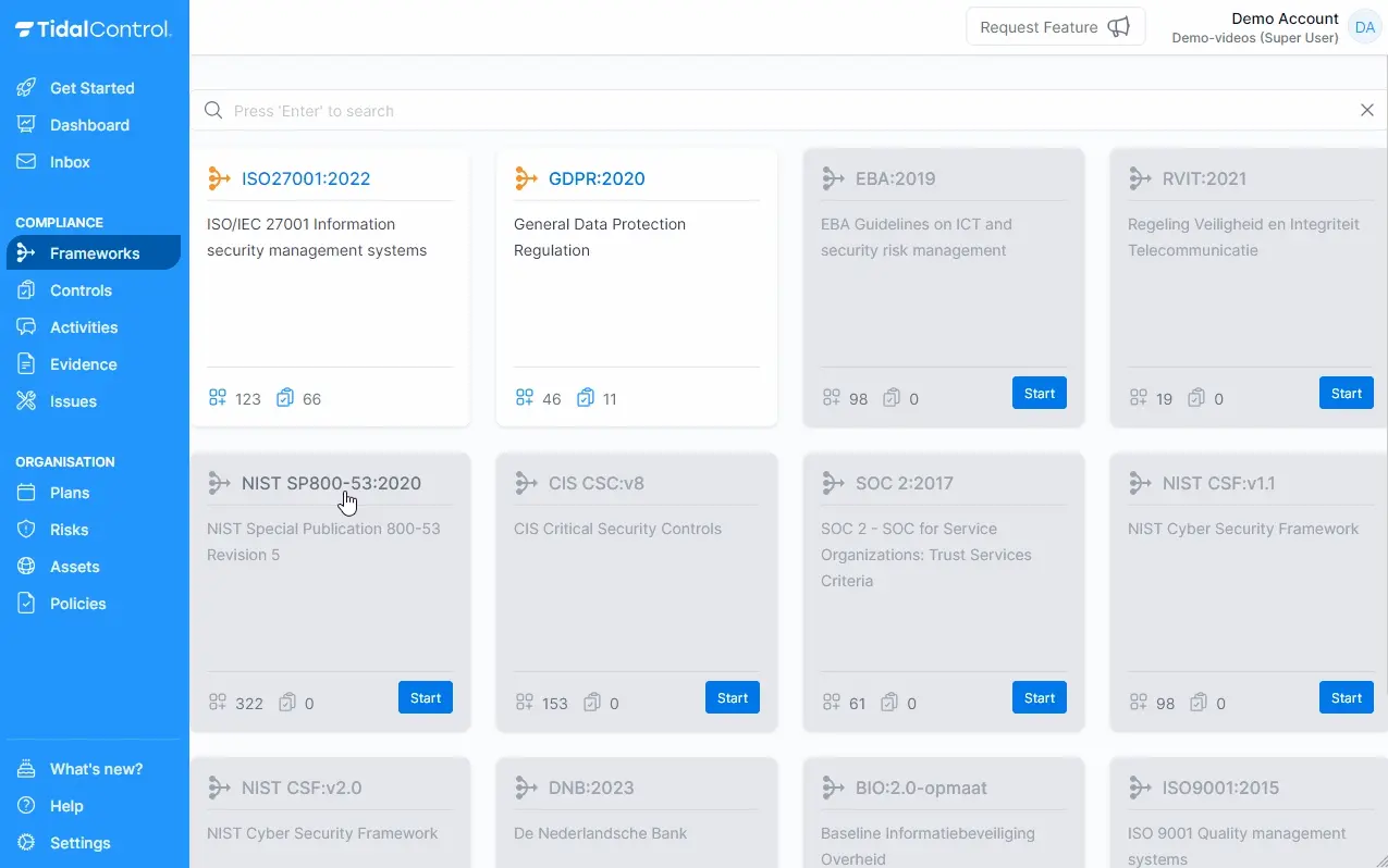 Video showing how to start a new framework and linking your first control